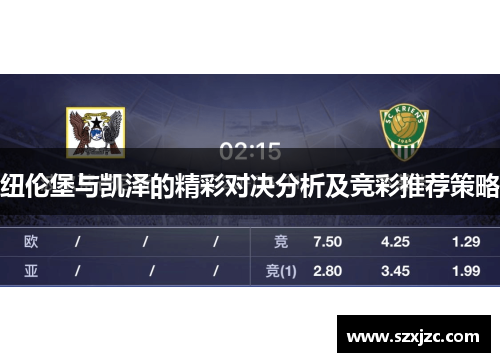 纽伦堡与凯泽的精彩对决分析及竞彩推荐策略
